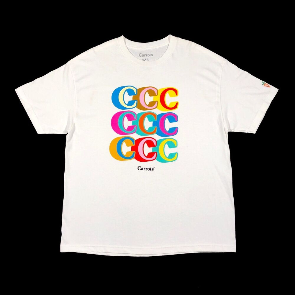 Carrots Polka Pop Art Tee T Shirt size XL Streetwear Multicolor B4